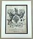 1830 Antique Engraving King George Iv Royal Coat Of Arms Crest Armorial Bearing
