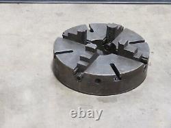 18 Steel Rear Mount 4 Jaw Independent Lathe Chuck & T Slots