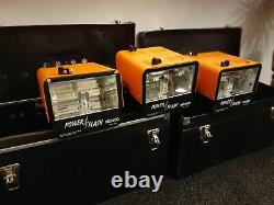 2 X Power Flash MD400 + 1 X PR400, Studio Flash Lamps Leads & 2 X Hard Cases Etc