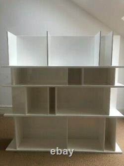 4 x BoConcept Como Wall System Bookcase Wall Mounted in White Lacquer