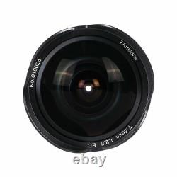 7artisans 7.5mm F2.8 II Ultra Wide-Angle Fisheye Lens for Sony E Fuji XF Nikon Z