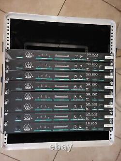 AKG SR100 Wireless receiver Rack Mount Unit USED 8 units total with AC Adapters