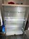 Aluminium & Glass Wall Mounted Display Cabinet 800mm X 250mm D X 1200mm H