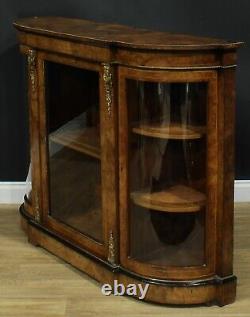 Antique Victorian Gilt Mounted Walnut & Marquetry Side Cabinet IV Table