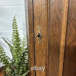 Antique wall mounted Or Freestanding oak corner cupboard / cabinet Single Door