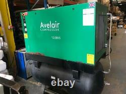 Avelair 10LER15 Receiver mounted Screw compressor Welded Pressure Vessel 87/404