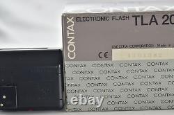 BOX MINT Contax TLA200 Silver Shoe Mount Flash CASE For G1 G2 From JAPAN