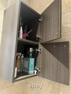 Bathroom vanity unit with sink used