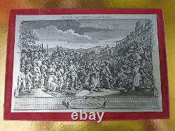 Beautiful Vintage & Rare Mounted Pewter Etching The Idle Prentice by Hogarth