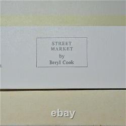 Beryl Cook Street Market signed FATG stamp pub Alexander Gallery 1985