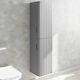 Better Bathrooms Wall Hung Bathroom Storage Unit, Grey. Mounted Unit, Never Used