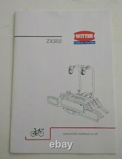 Bike Carrier Witter ZX502 Towball Mounted 2 Bike Carrier Used Once