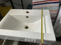 Brooklyn wall hung bathroom vanity unit sink basin