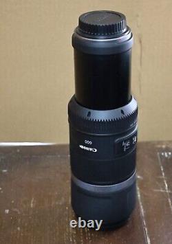 Canon RF 600mm F11 IS STM Lens with Hood & Camo Cover slightly used Boxed
