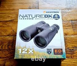 Celestron Nature DX ED Glass 12 x 50 Binoculars plus additional tripod mount