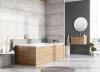 Dali Bathroom Storage Vanity Unit Sink White Oak Wood Effect Grey Concrete Unit