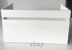 Duravit Vanity Unit White High Gloss 730mm Durastyle Wall Mounted (Damaged)