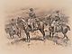 Edouard Detaille Original Drawing (1886) Of French Mounted Horseman