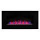 Electric Fireplace Wall Mounted Fire Glass Heater Led Flame Effect Wifi Timer