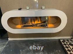 Evonic Nimbus Modern Electric wall mounted fire with e-touch control Unit
