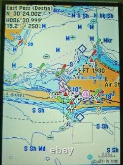 GARMIN GPSMAP 498 COLOR CHART PLOTTER FISH FINDER GPS UNIT w MOUNT & COVER