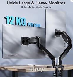 HUANUO HNDS12 Dual Arm Monitor Mount Stand for 15-35 inch
