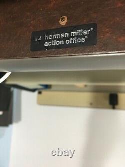 Herman Miller Action Office system Wall mounted desk, Pinboard and Storage