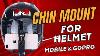 How To Install Chin Mount On Bike Helmet Action Camera Installation On Helmet