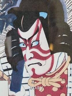 Japanese Art Print Ukiyoe Takakiyo Kabuki Ichikawa Danjuro