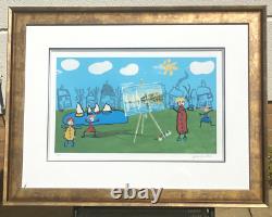 John D Wilson Boating Lake Signed Mounted Limited Edition 82/295