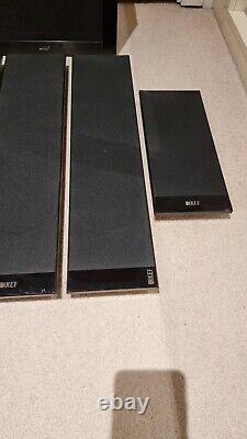 KEF T2 Active Audio Subwoofer, 3x T301, 2x T101 Satellite Speakers & Wall Mounts