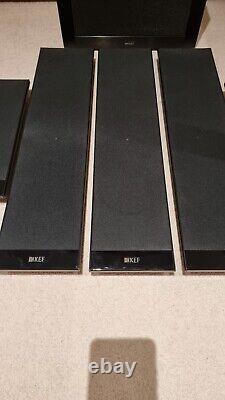 KEF T2 Active Audio Subwoofer, 3x T301, 2x T101 Satellite Speakers & Wall Mounts