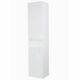 Luxury 1600mm Wall Mounted White Tall Bathroom Furniture Storage Unit Left Hand