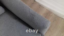 MADE. Com Herton Mountain Stylish Grey Wood Wool Three Seater Sofa RRP £599