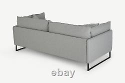 MADE. Com Malini Mountain Grey Weave Three Seater Sofa RRP £799