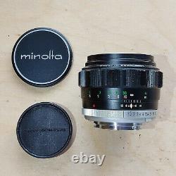 Minolta MC Rokkor-PG 58mm F1.2 Prime Lens, Minolta MD Mount