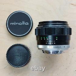 Minolta MC Rokkor-PG 58mm F1.2 Prime Lens, Minolta MD Mount