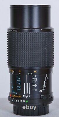 Minolta MD 100mm f/4 Macro with Extension Tube, Plus MD A Mount Adapter