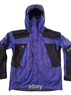 Mountain Hardwear Hooded Jacket Mens Gore-tex Ski Parka Purple/black. Large
