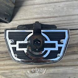 OEM Harley Davison FLSTS passenger floorboards + mounts