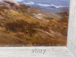 Oil Painting Scottish Highlands Mountain Stream Nr Lochailort By Howard Shingler