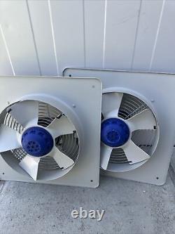 Pair Of 2 X ROOF UNITS ESP25014 PLATE MOUNTED EXTRACT FAN VENT AXIA SinGle Phase