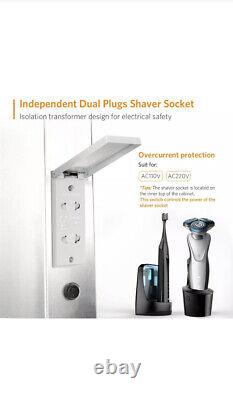 Quavikey LED Bathroom Mirror Cabinet Shaver socket IR-switch Demister Backlit
