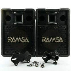 RAMSA PANASONIC WS-A200E PA Speakers with mounts 250w 12 Drivers 98dB SPL