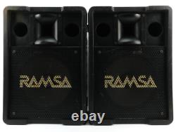 RAMSA PANASONIC WS-A200E PA Speakers with mounts 250w 12 Drivers 98dB SPL