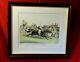 Restrike Antique Horseracing Print Charles X11 And Euclid Hunt After Herring