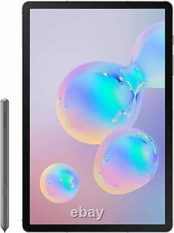 Samsung Galaxy Tab S6 10.5in 128GB Wi-Fi Android Tablet Mountain Grey Very Good