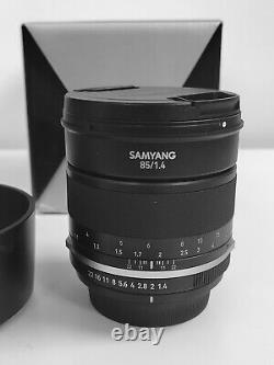 Samyang MF 85mm f1.4 MKII Canon mount excellent conditions