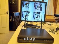 Sannce CCTV wifi camera system with 500gb HDD, complete with 17 Dell monitor
