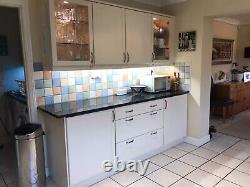 Second hand / used painted kitchen cabinets with Stoves induction hob